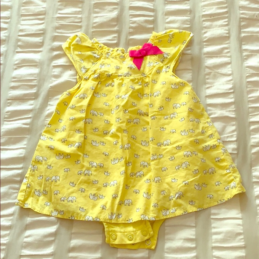 Yellow Elephant Romper